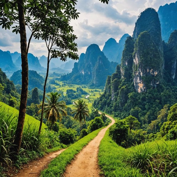 Quels sont les meilleurs itinéraires pour une randonnée dans les montagnes du Khao Sok, Thaïlande ?